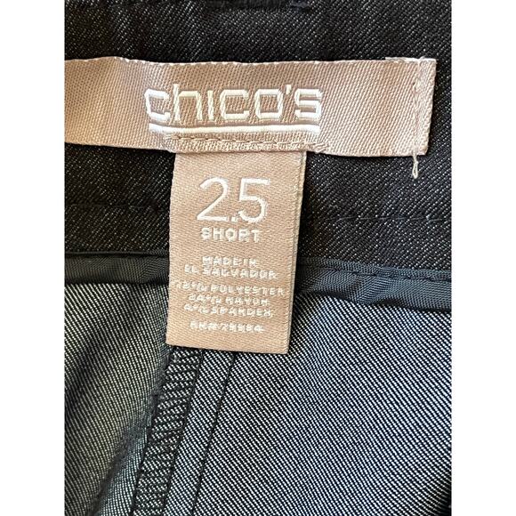 Chicos Size 2.5 Women's Plus Size 14 Gray Straight Leg Dress Pant Career - Picture 6 of 7